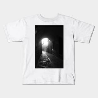 Via Teatro. An Archway in Calascibetta, Sicily. 2012 Kids T-Shirt